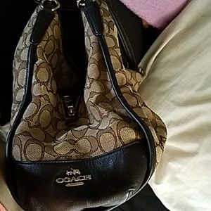 Brown coach bag